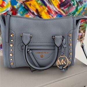 Michael Kors Blue Leather Handbag
